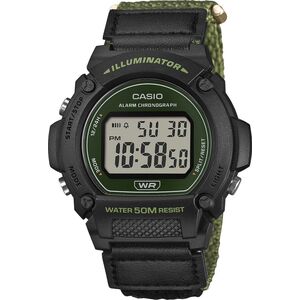 Zegarek Casio Zegarek męski Casio W-219HB-3AVEF zielony