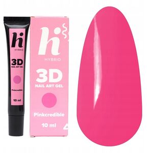 HI HYBRID Nail Art Τζελ για διακόσμηση 3D Pinkcredible 10ml