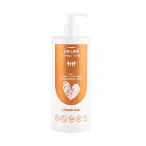 ON LINE Family Time Σαπούνι για χέρια και σώμα 2 σε 1 - Apricot Bliss 500 ml
