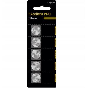 ΜΠΑΤΑΡΙΑ ΛΙΘΙΟΥ EXCELLENT PRO CR2450 5ΤΜΧ. 3V