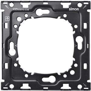 Πλαίσιο Kontakt-Simon Simon 100 10000910-039 μονό για τοποθέτηση, τοποθέτηση μόνο με βίδες, μαύρο