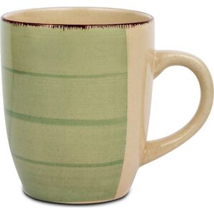 NAVA Kubek ceramiczny z uchem OIL GREEN do picia kawy herbaty 355 ml () - 56232-uniw