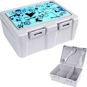 Orion Pojemnik śniadaniowy z przegrodą na śniadanie sałatkę lunchbox sztućce śniadaniówka sport 1 l