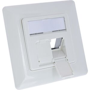 Σετ πλαισίου InLine® για 2x RJ45 Bu/LSA χρήση, Keystone SNAP-In, λευκό RAL9010