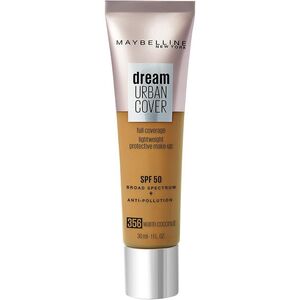 Maybelline, Dream Urban Cover, Full Cover, Κρέμα Ίδρυμα, 356, Ζεστή Καρύδα, SPF 50, 30 ml Για Γυναίκες