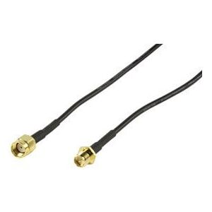 Deltaco antenna extension cable, with RP-SMA connectors, 5m