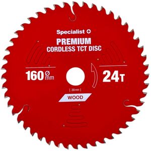 Δίσκος κοπής 160x24Tx20mm, Ασύρματο PREMIUM, SPECIALIST+