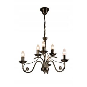 Lamkur Donato 24451 κρεμαστό φωτιστικό 6x40W E14 μαύρο