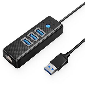 HUB USB Orico Adapteris ORICO PW3UR-U3, 3x USB και 1x RJ45