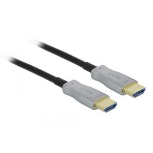 Delock Ενεργό Οπτικό Καλώδιο HDMI 4K 60 Hz 50 m, 50 m, HDMI Τύπου A (Standard), HDMI Τύπου A (Standard), 18 Gbit/s, Μαύρο, Γκρι