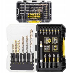 Stanley Zestaw 19 szt. końcówek udarowych 1/4" + wiertła do muru STA88552-XJ