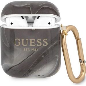 Guess Etui ochronne GUA2UNMK Marble Collection do AirPods 1/2 szare