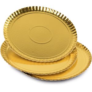 Σετ χρυσά πιάτα χαρτιού 3 τεμάχια Easy Bake O 31 cm 8006043008524