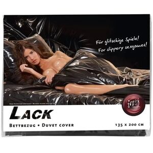Vinyl Duvet Cover black