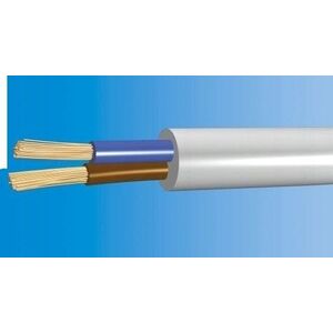 Przewód H03VV-F (OMY) 2X0,75mm2 NKT 160062000C0100 300/300V 100m biały