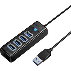 HUB USB Orico Adapter Hub USB do 4x USB 3.0 Orico, 5 Gbps, 0.15m (czarny)