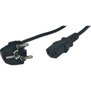 POSAC-C13-EUL50: POS AC cable C13-YJT3[10A]-CEE7/7-YJ-03-90?[10A] H03VV-F3G1,0 L=5000 black