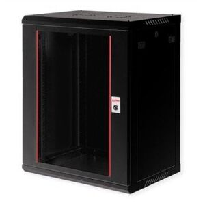 ROLINE 19 Szafa ścienna Basic Plus 18U, 600x450 BxT czarna