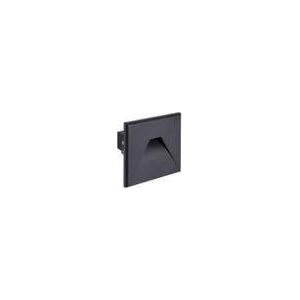 Oprawa schodowa IDEUS Zewnętrzna LAMPA schodowa KURS LED 03909 Ideus wpuszczana OPRAWA kwadratowa LED 1,6W 4000K outdoor IP54 czarna