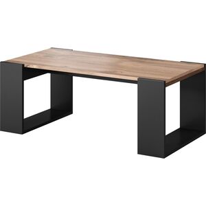 Cama Meble Ława/Stolik WOOD 120x55x46 dąb wotan + antracyt