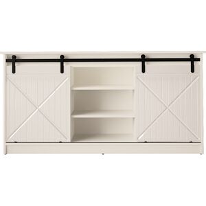 Cama Meble Komoda 160x80x35 GRANERO biały/biały połysk