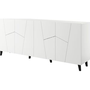Cama Meble Komoda ETNA 200x42x82 biały mat
