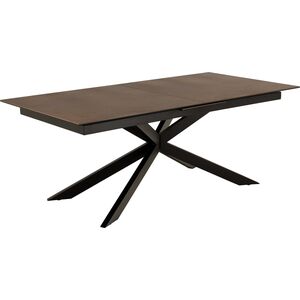 Actona Stół Irwine 200/240cm brązowy/czarny
