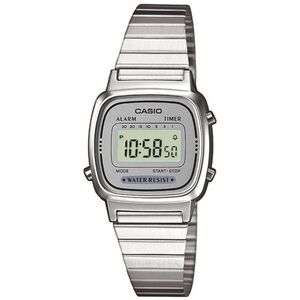 Zegarek Casio Zegarek damski Retro srebrny (LA670WEA-7EF)
