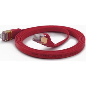 Wantec Wantec flates CAT6A FTP Patch Cable - 0,1 m - Cat6a - F/UTP (FTP) - RJ- 45 - RJ- 45 - red (7043)