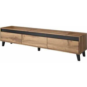Cama Meble Szafka Rtv Nord 185cm dąb wotan/antracyt