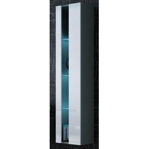 Cama Meble Regał VIGO NEW 180/40/30 szary/biały połysk