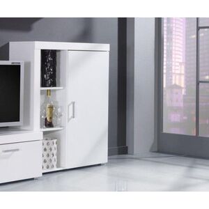Cama Meble Regał SAMBA (Unit 3) biały/biały połysk