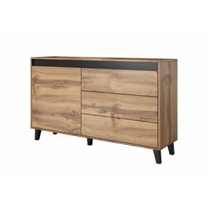 Cama Meble Komoda NORD 138cm dąb wotan/antracyt