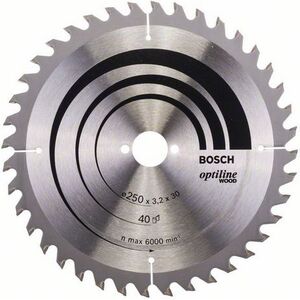 Bosch Tarcza pilarska Optiline Wood 250mm (2 608 640 670)