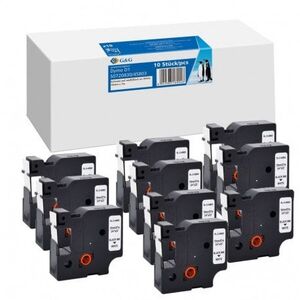 10x G&G Ταινία εκτύπωσης 19mm x 7m μαύρο συμβατό με Dymo D1/ 45803/ S0720830