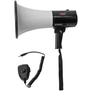 Μεγαφωνική Συσκευή Nedis 1500m Εγγραφή 120dB Μαύρο/Λευκό/Κατεστραμμένη συσκευασία