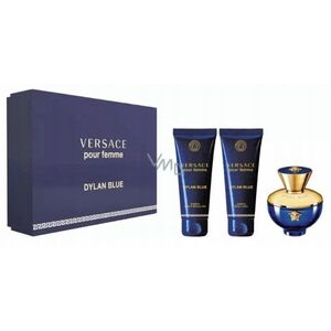 SET VERSACE Dylan Blue Pour Femme EDP spray 50ml + SHOWER GEL 50ml + BODY LOTION 50ml