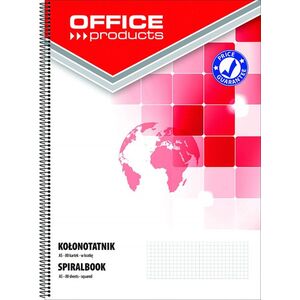 Office Products Kołonotatnik OFFICE PRODUCTS, A5, w kratkę, 80 kart., 60-80gsm, perforacja