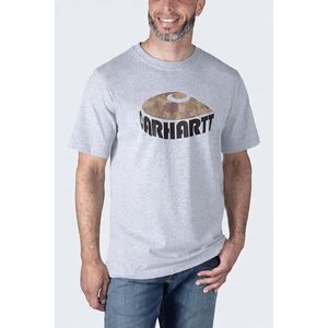 Koszulka Carhartt Heavyweight Camo C Heather Gray