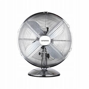 Orava SF-100 X επιτραπέζιος ταλαντευόμενος ανεμιστήρας, 3 επίπεδα ταχύτητας, ταλάντωση δεξιά και αριστερά, ασημί