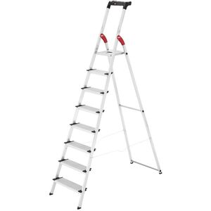 HAILO Σκάλα οικιακής χρήσης L80 ComfortLine / αλουμίνιο / 8 σκαλοπάτια 038040807