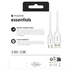 Kabel Mophie Essentials USB-A / USB-C 1m white