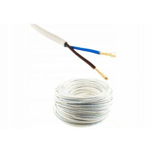 Καλώδιο H03VVH2-F OMYp 2X1,5mm2 NKT 160068001C0100 300/300V καρούλια 100m λευκό