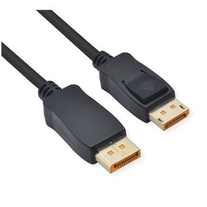 ROLINE Kabel DisplayPort, v2.1, 10K@60Hz, 54Gbit/s, UHBR13.5, DP-DP, M/M, czarny, 5 m