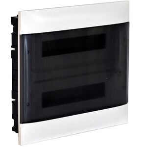 Legrand Πίνακας διακόπτη LEGRAND PRACTIBOX S, 24 μονάδες, σε εσοχή, λευκό με διαφάνειες 13564215 3414971197787
