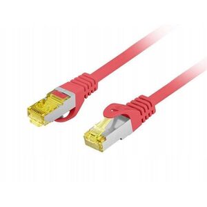 PATCHCORD KAT.6A S/FTP LSZH CU 10M CZERWONY FLUKE PASSED LANBERG