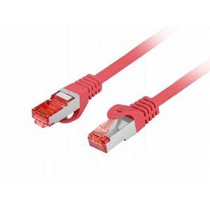 PATCHCORD KAT.6 S/FTP LSZH CU 15M CZERWONY FLUKE PASSED LANBERG