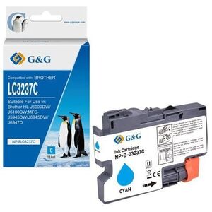 Μελάνι G&G G&G συμβατό με LC-3237C, NP-B-03237C, κυανό, 1500 σελίδες