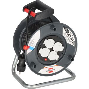 Brennenstuhl Garant E Μπαλαντέζα 4 Θέσεων με Καλώδιο 25m/ H05VV-F/ 3G1,5 Black (1215056) (BNN1215056) έως 12 άτοκες Δόσεις