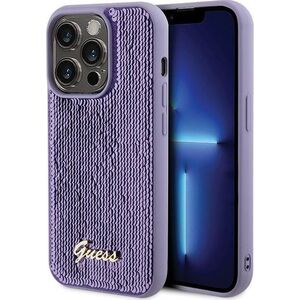 Guess Guess GUHCP15LPSFDGSU iPhone 15 Pro 6.1" fioletowy/purple hardcase Sequin Script Metal